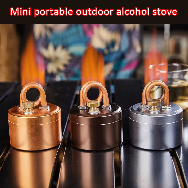 Ultralight Fire, Huge Flavor — Your Portable Mini Aluminum Alcohol Stove, Built for the Wild